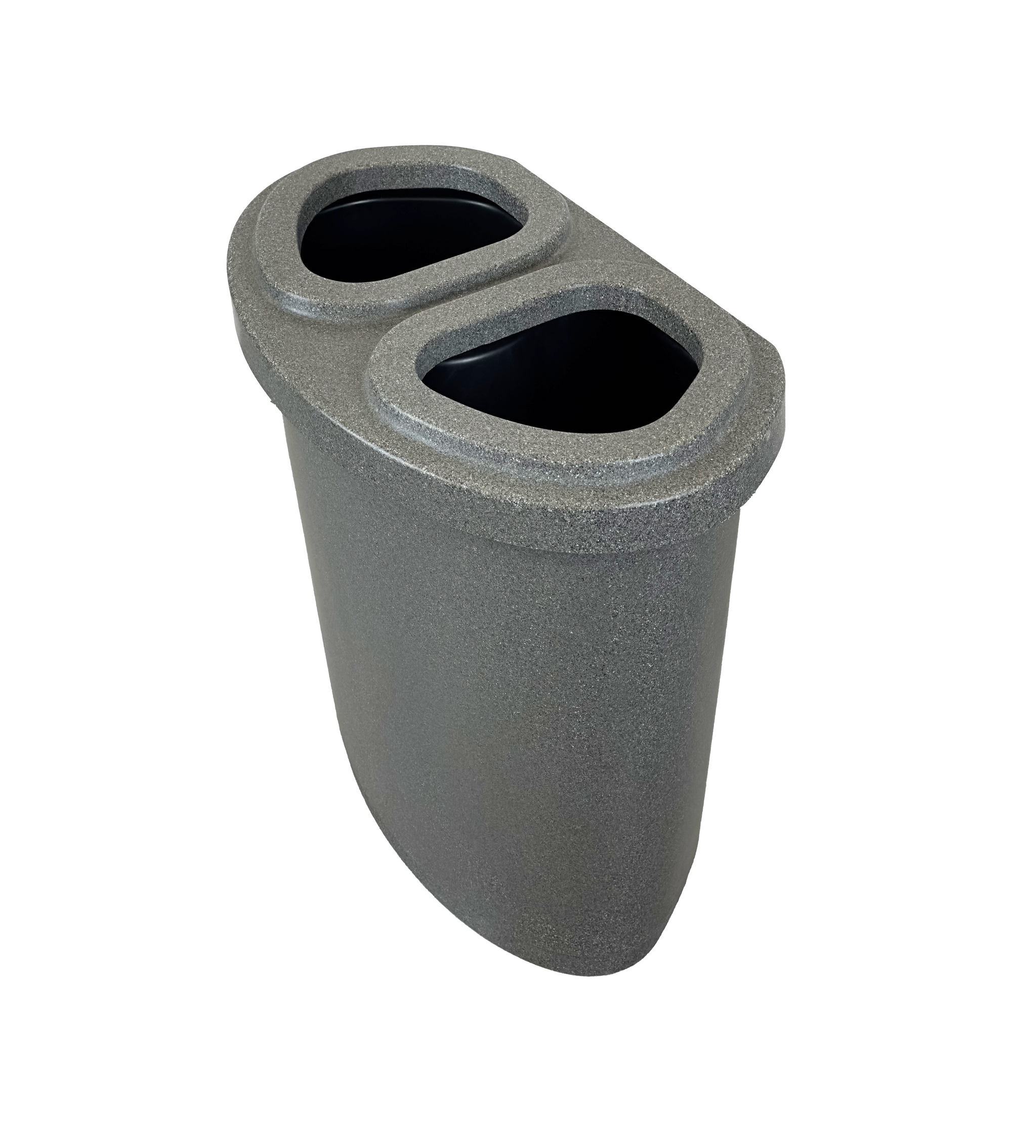 Ilot de tri en plastique - Gris - 2 voies