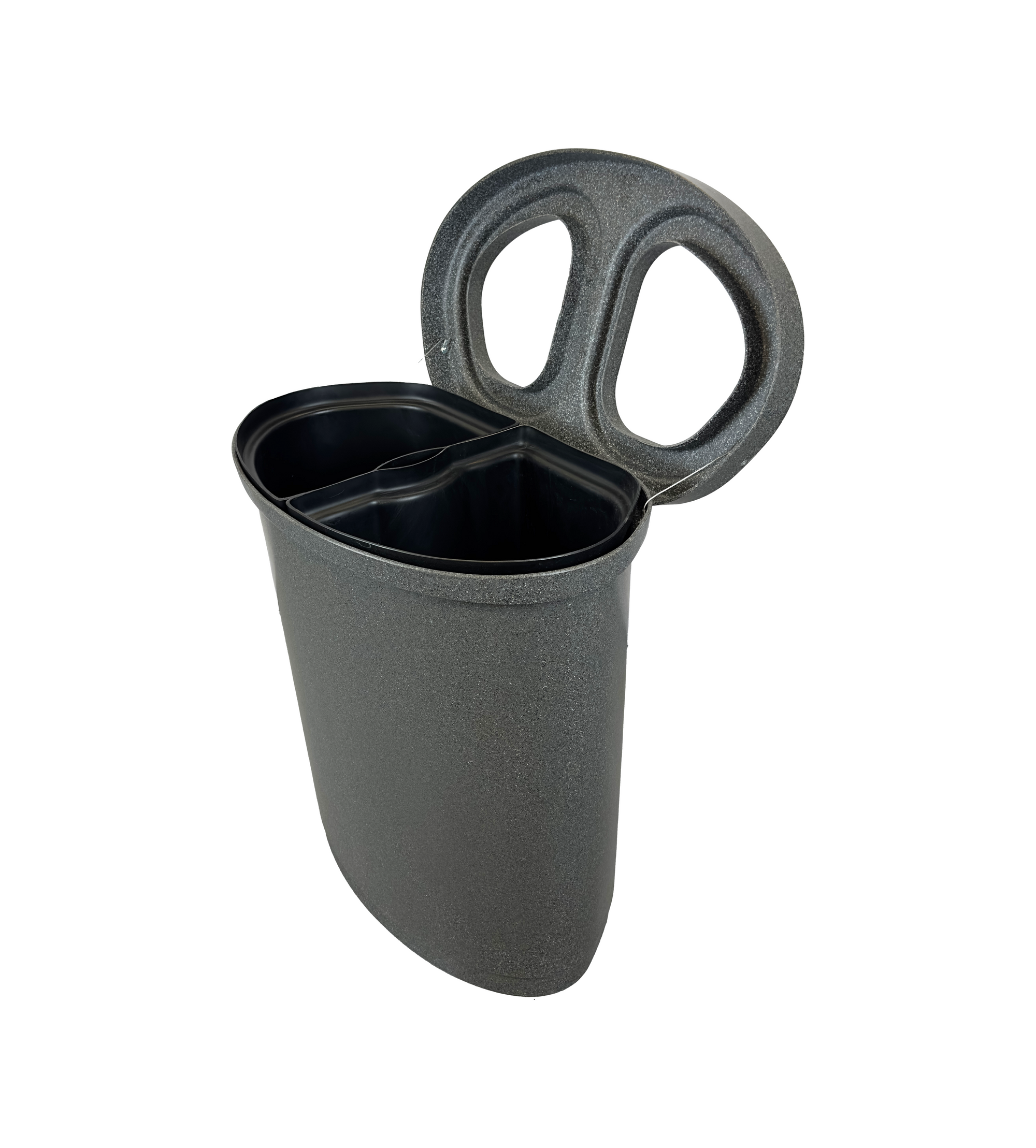 Ilot de tri en plastique - Gris - 2 voies