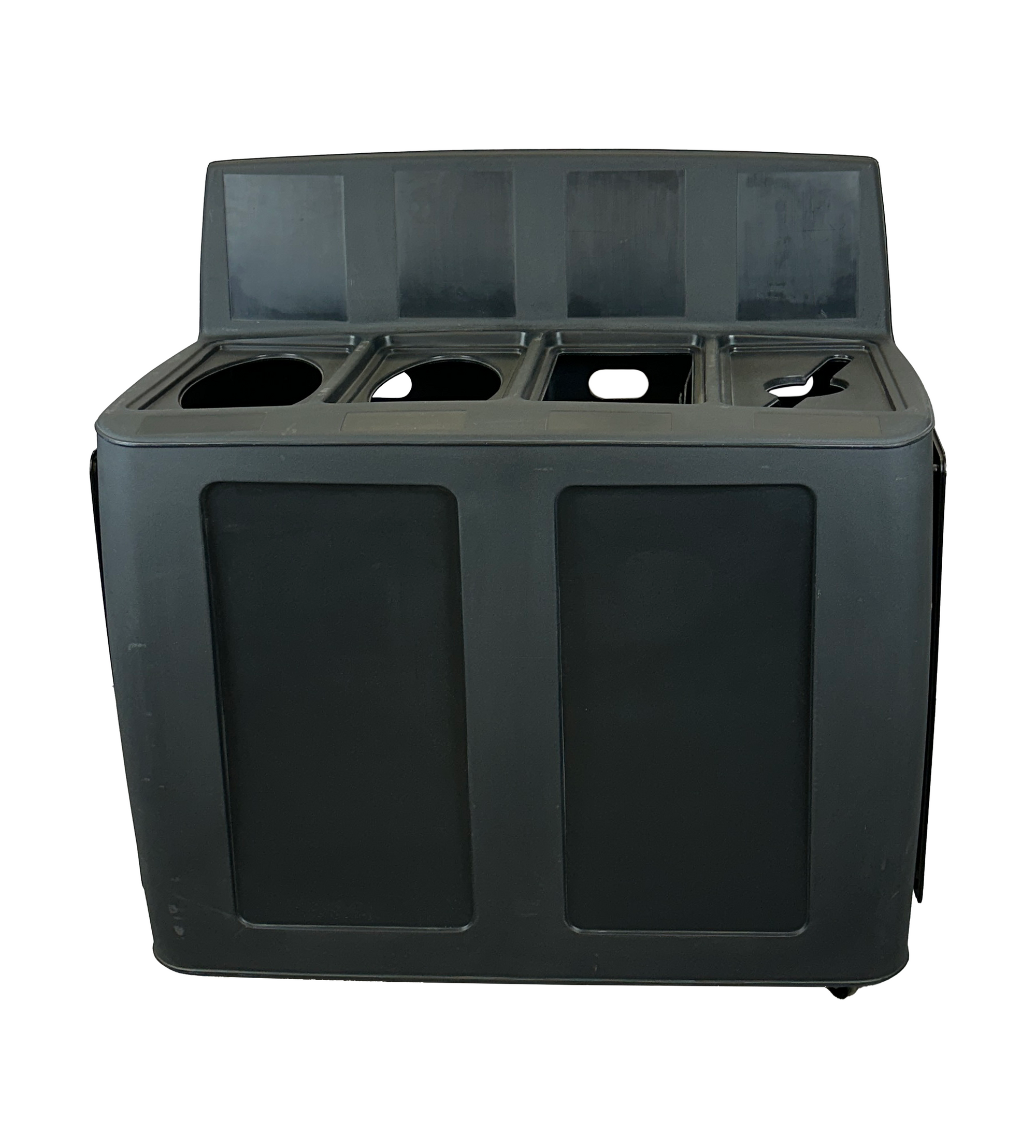 Ilot de tri en plastique - Noir - 4 voies