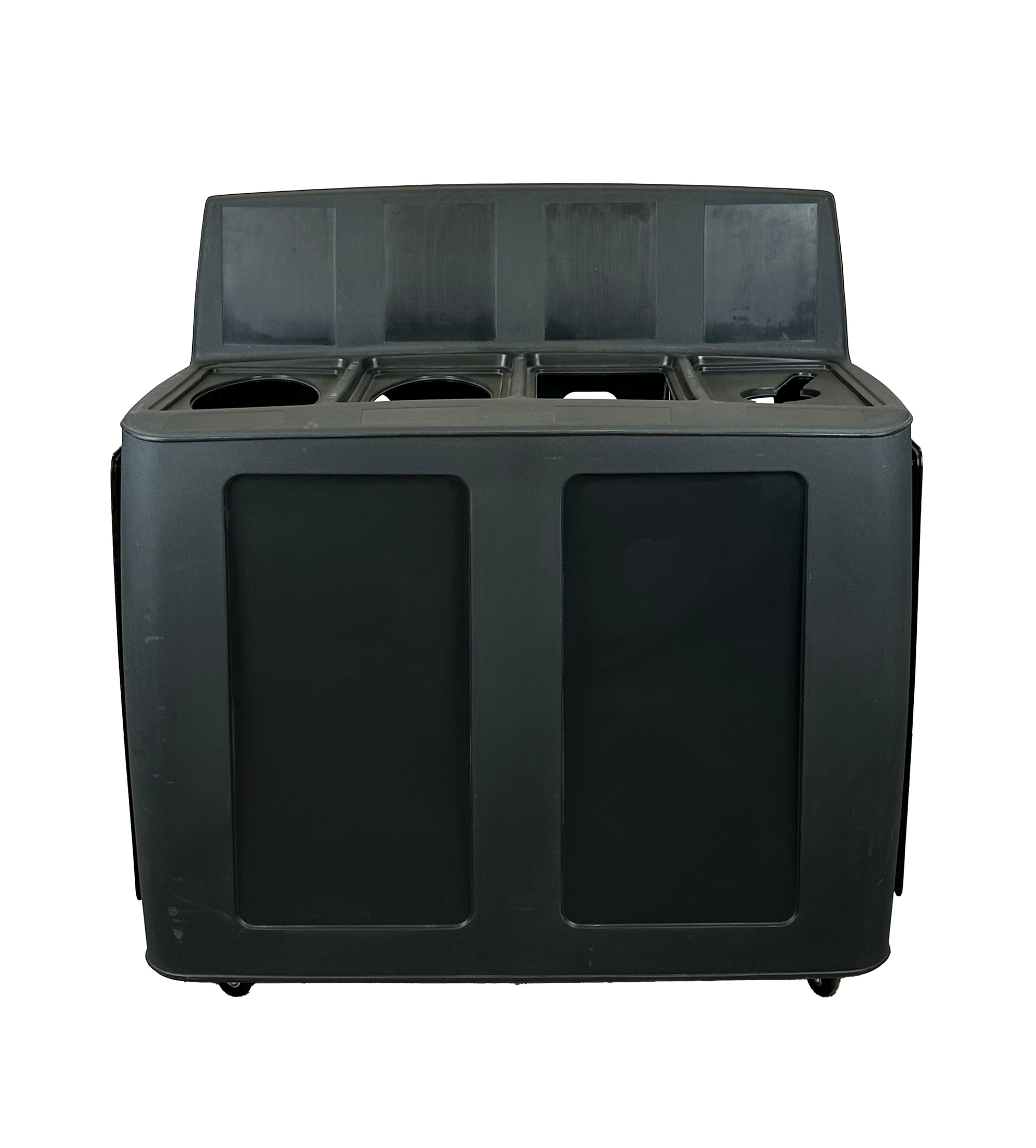 Ilot de tri en plastique - Noir - 4 voies