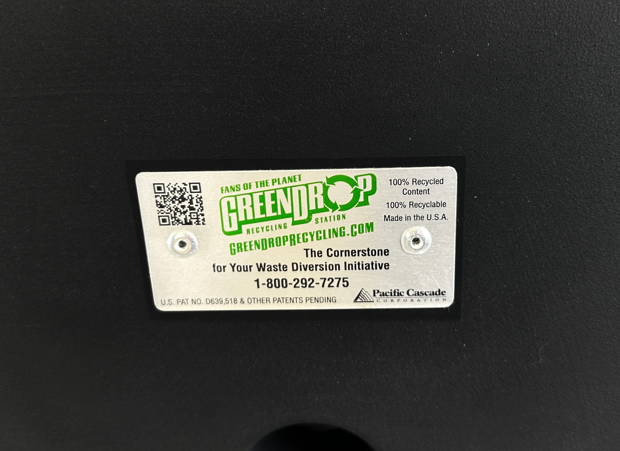 Ilot de tri en plastique - Noir - 4 voies