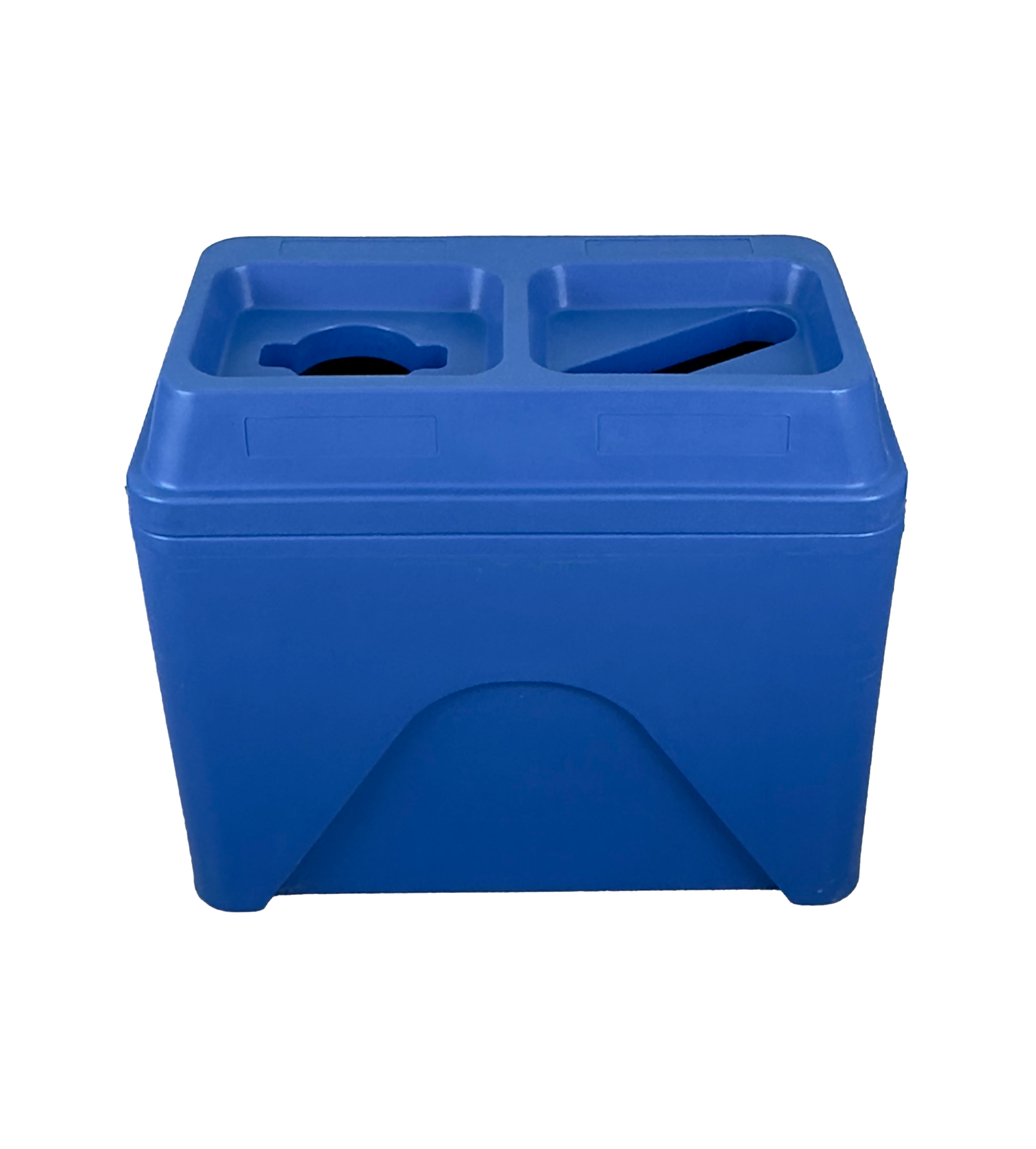 Ilot de tri 2 voies en plastique - Bleu