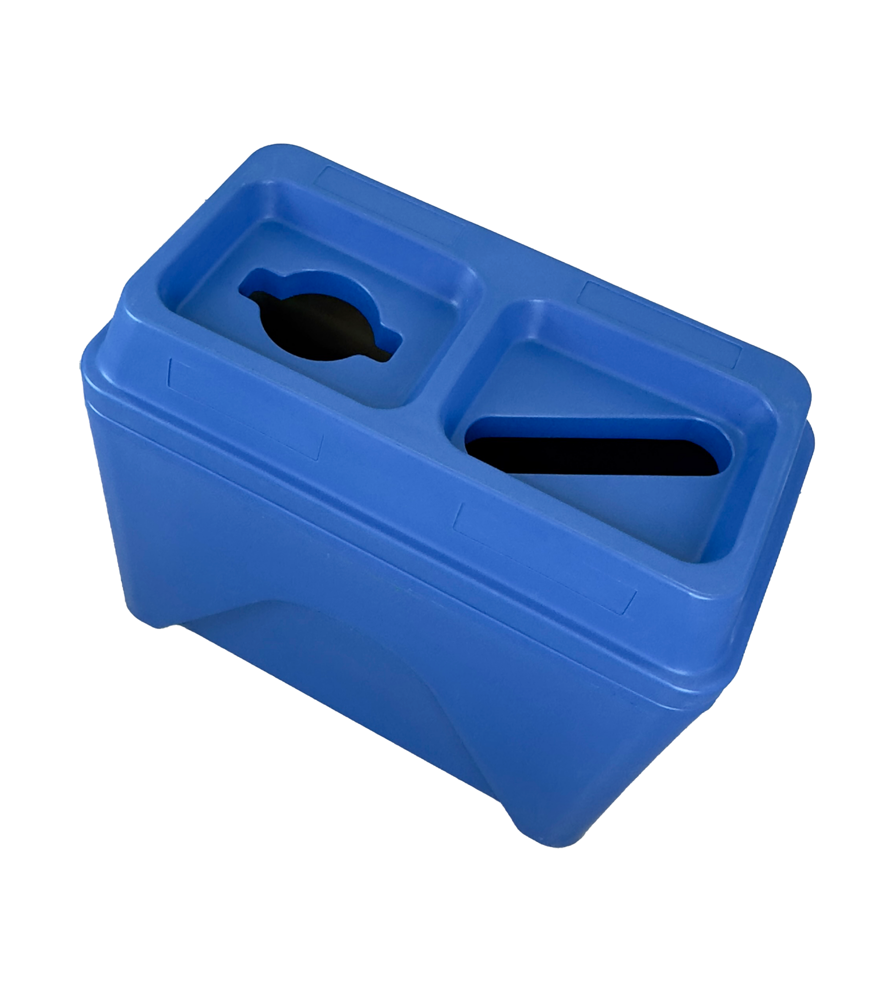 Ilot de tri 2 voies en plastique - Bleu
