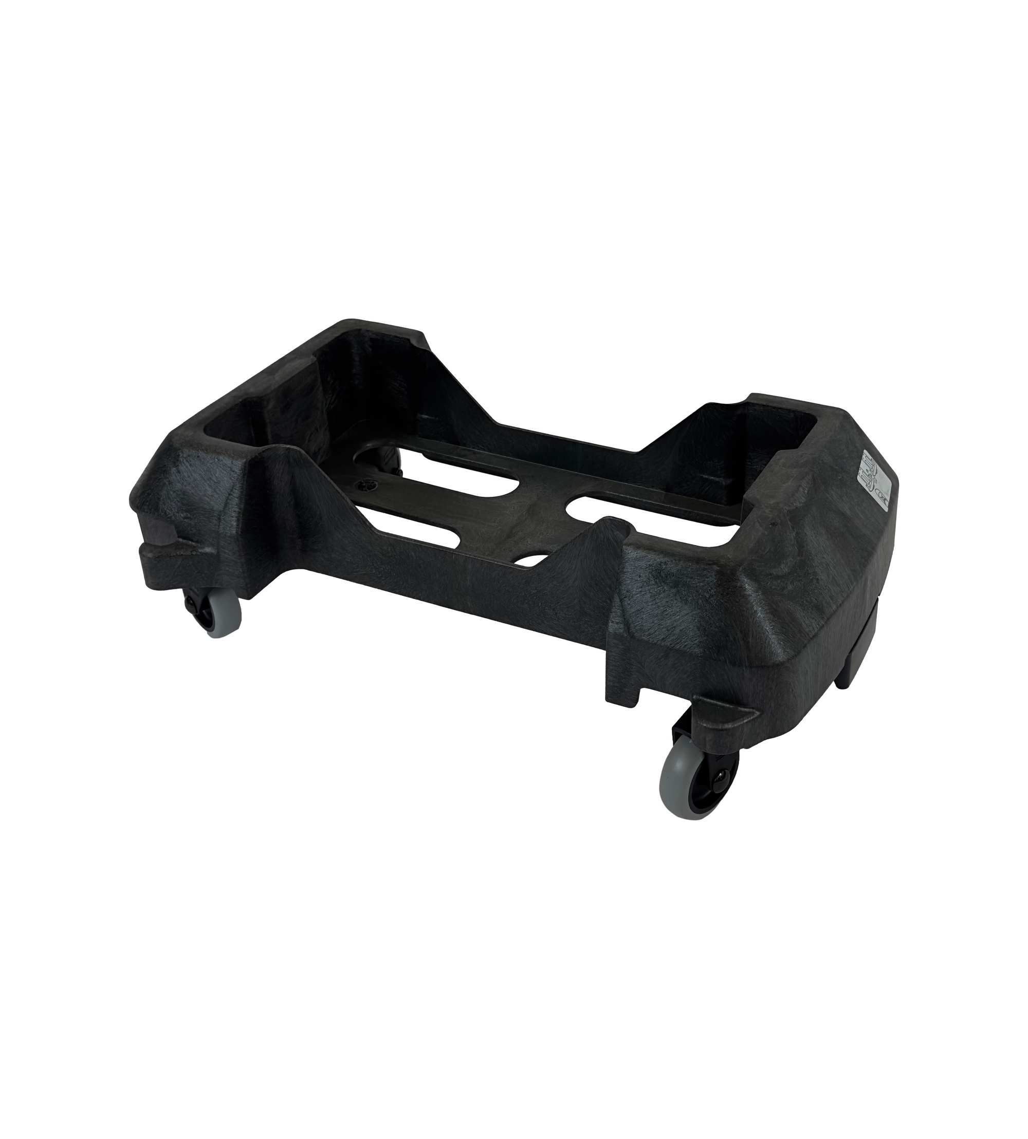 Support à roulettes pour poubelle en plastique