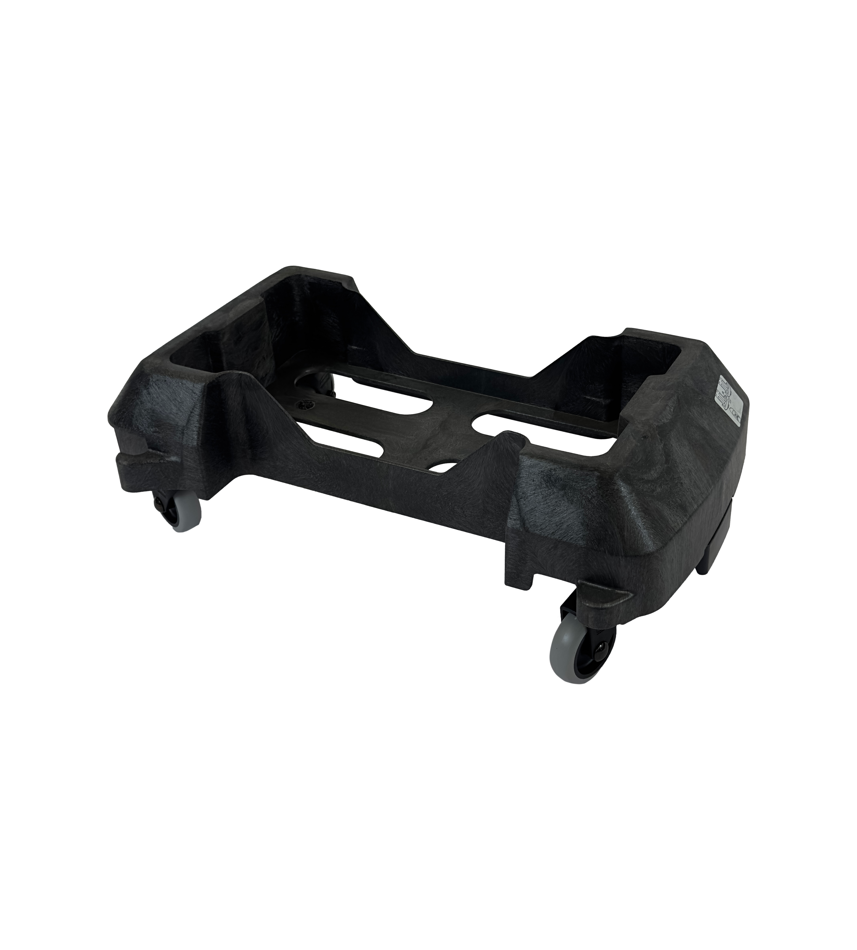 Support à roulettes pour poubelle en plastique