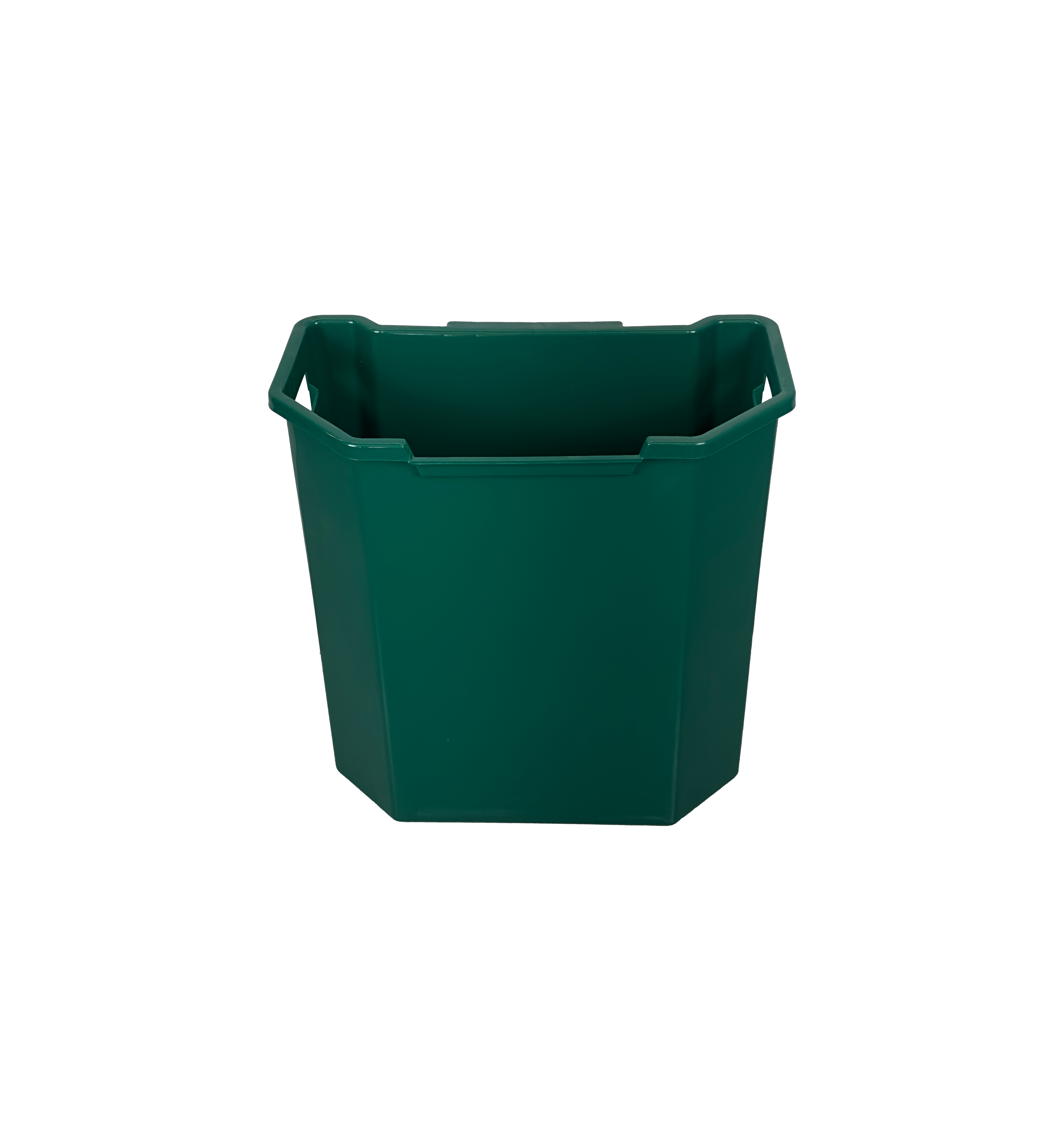 Poubelle murale en plastique HDPE - 95L - Vert