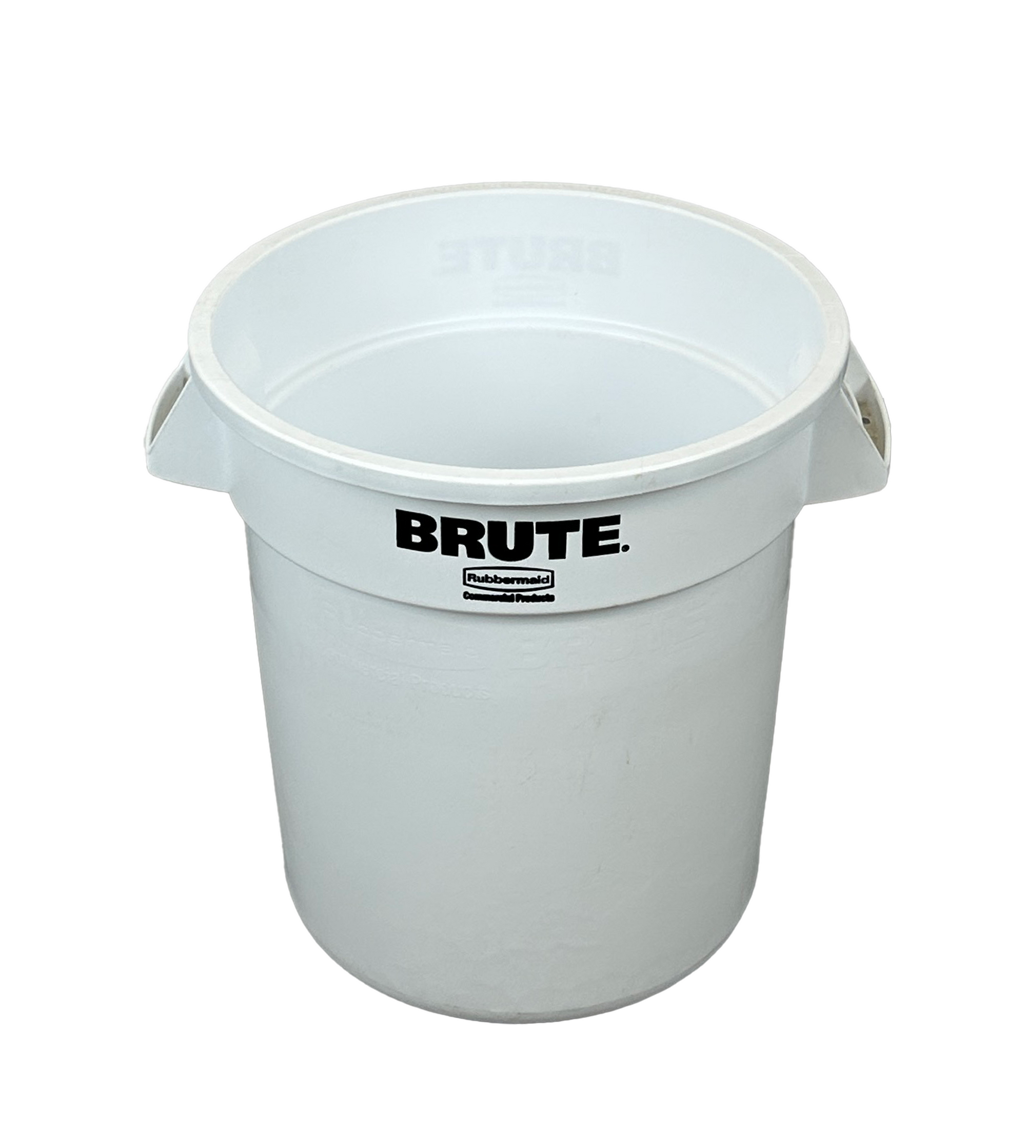 Poubelle robuste en plastique - Blanc - 38L