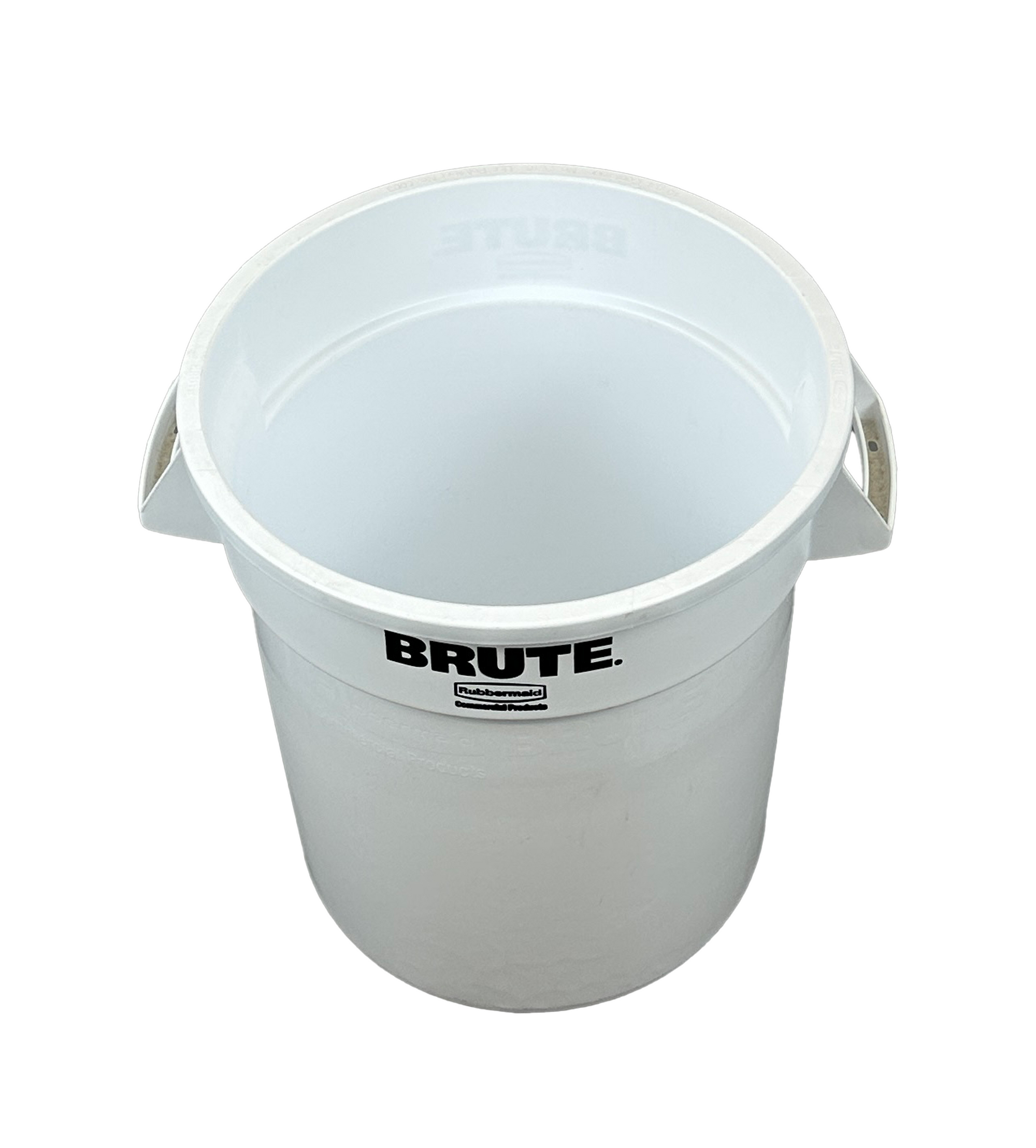 Poubelle robuste en plastique - Blanc - 38L