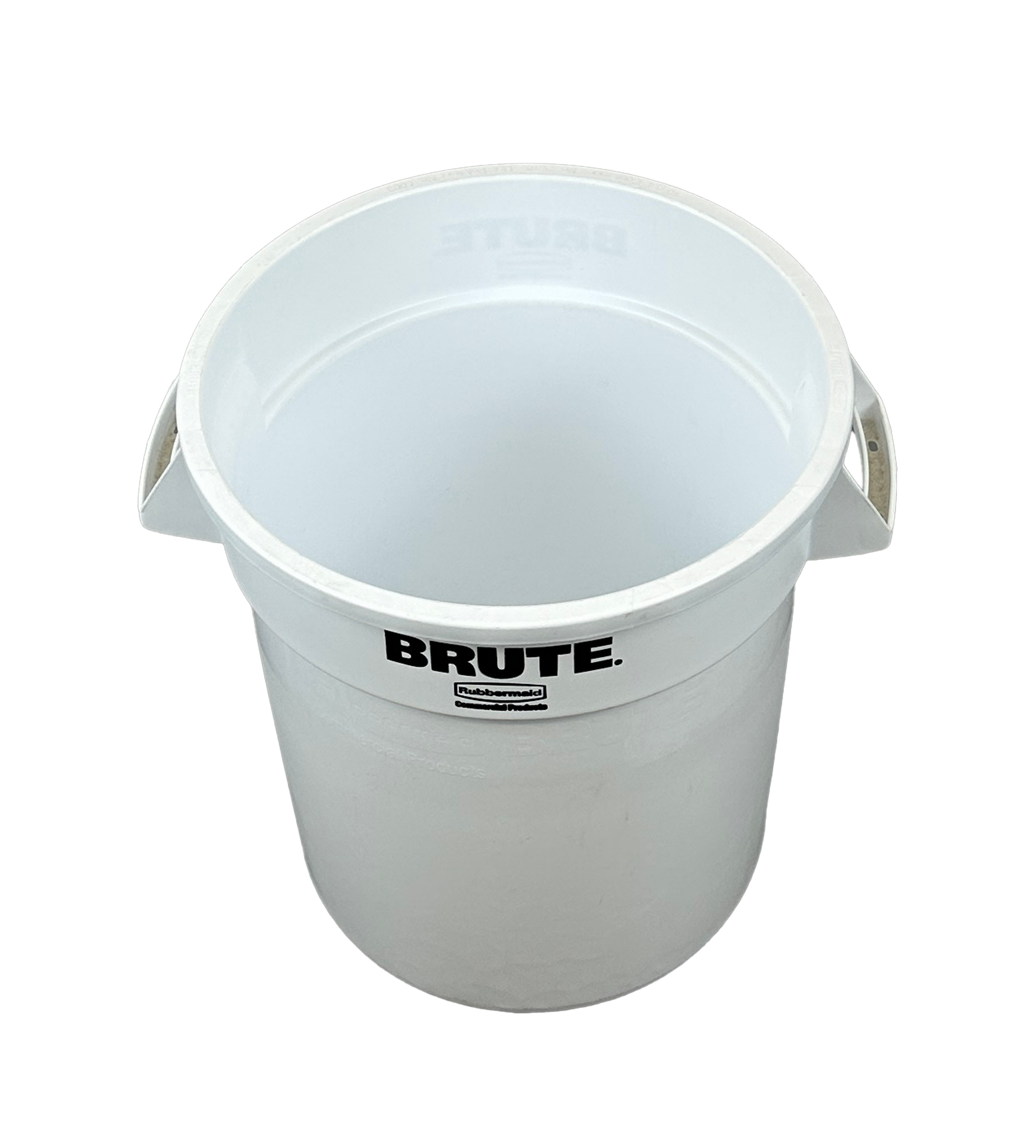 Poubelle robuste en plastique - Blanc - 38L