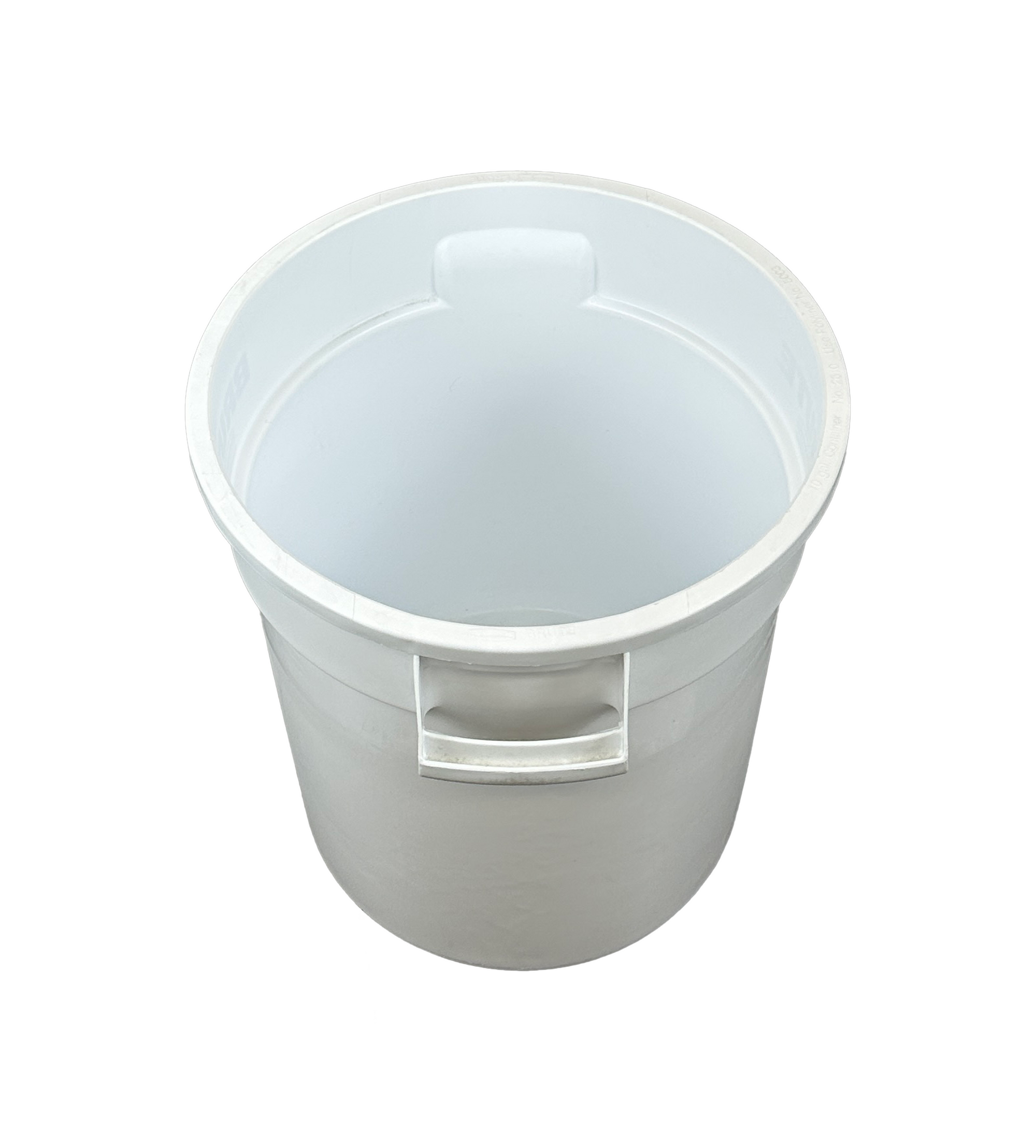 Poubelle robuste en plastique - Blanc - 38L