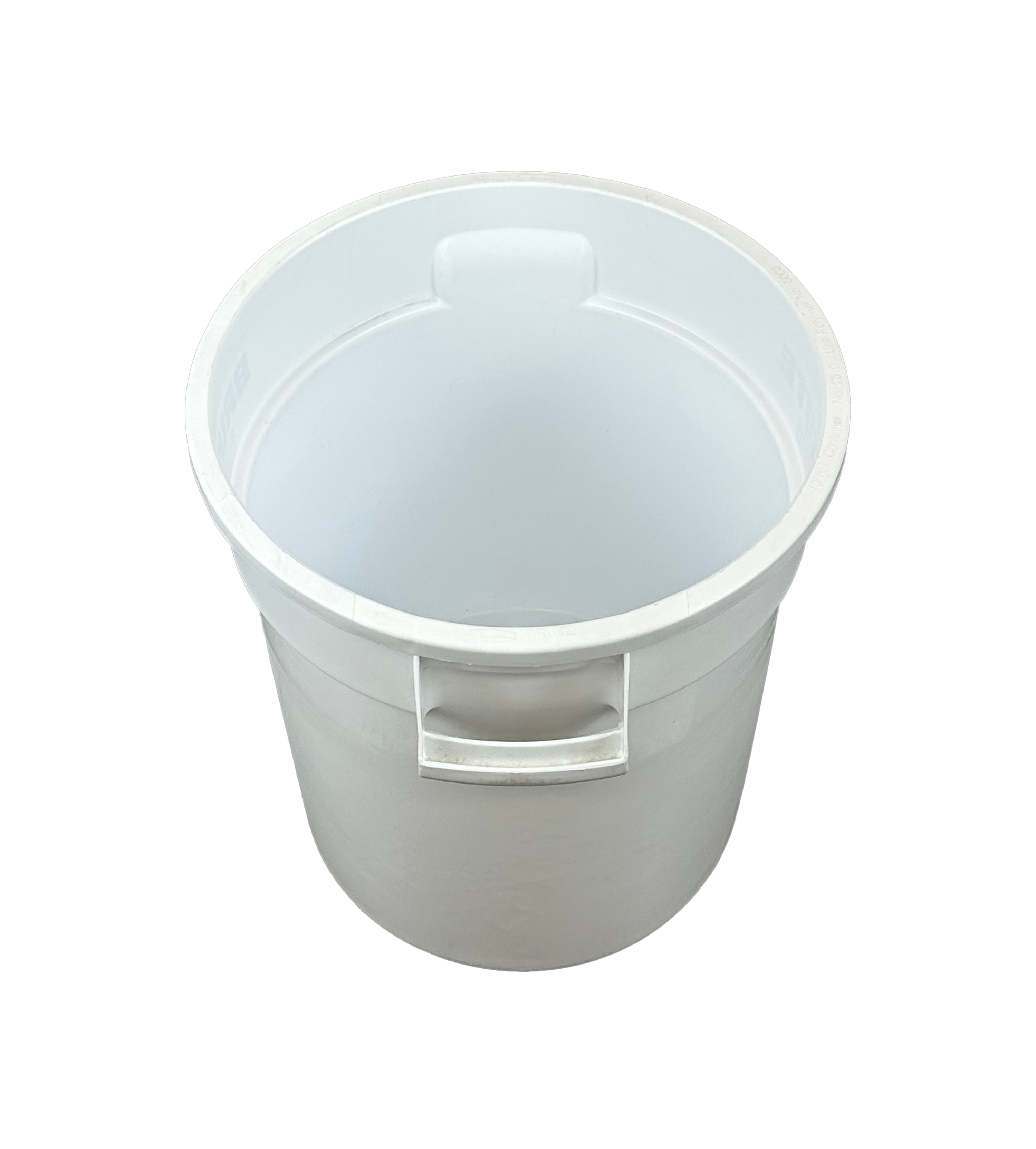 Poubelle robuste en plastique - Blanc - 38L