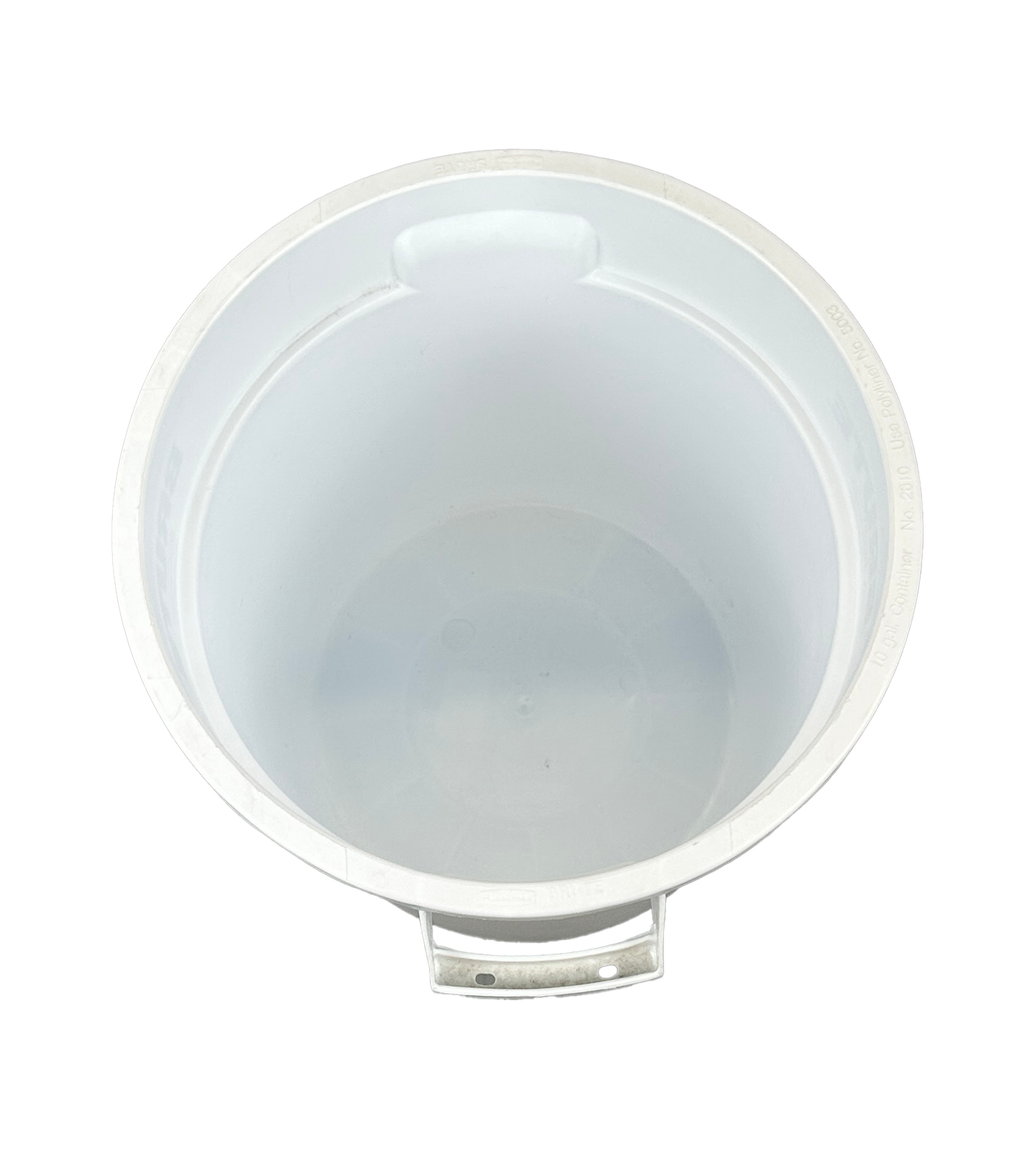 Poubelle robuste en plastique - Blanc - 38L