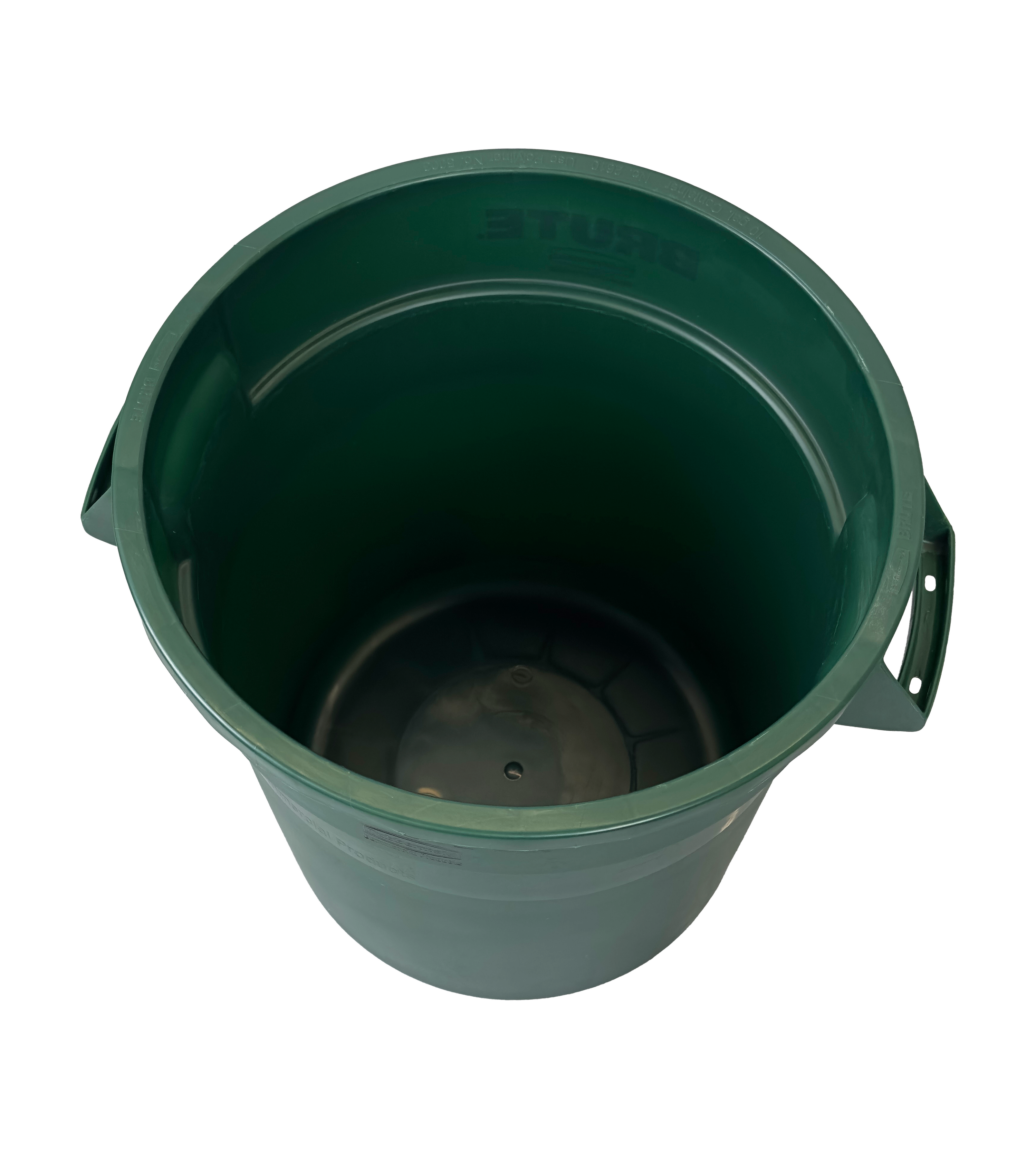 Poubelle robuste en plastique - Vert - 38L