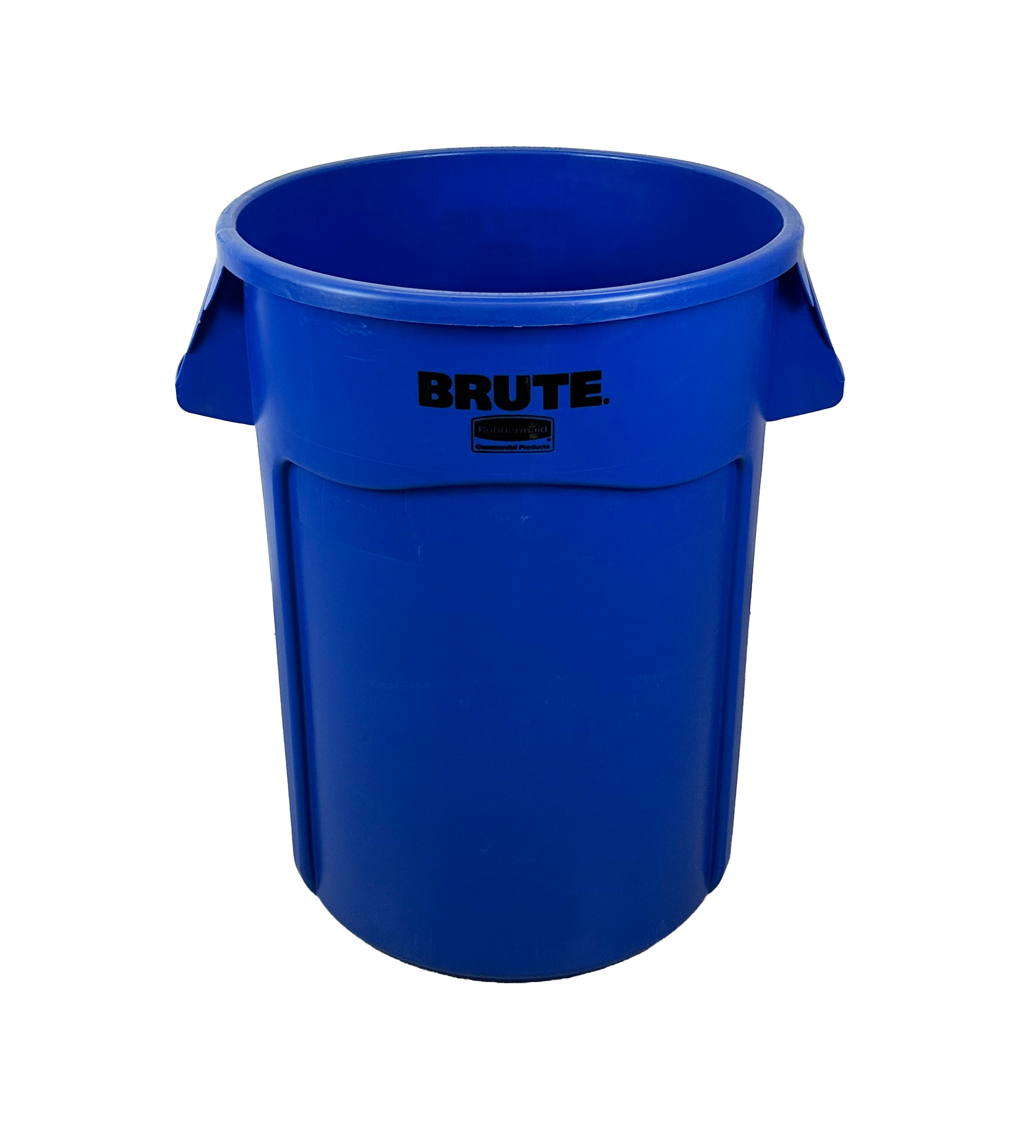 Poubelle robuste en plastique - Bleu - 121L