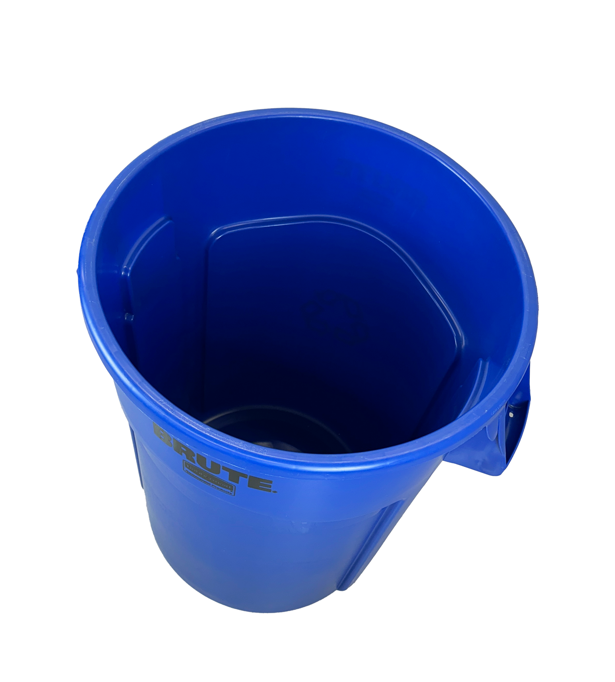 Poubelle robuste en plastique - Bleu - 121L