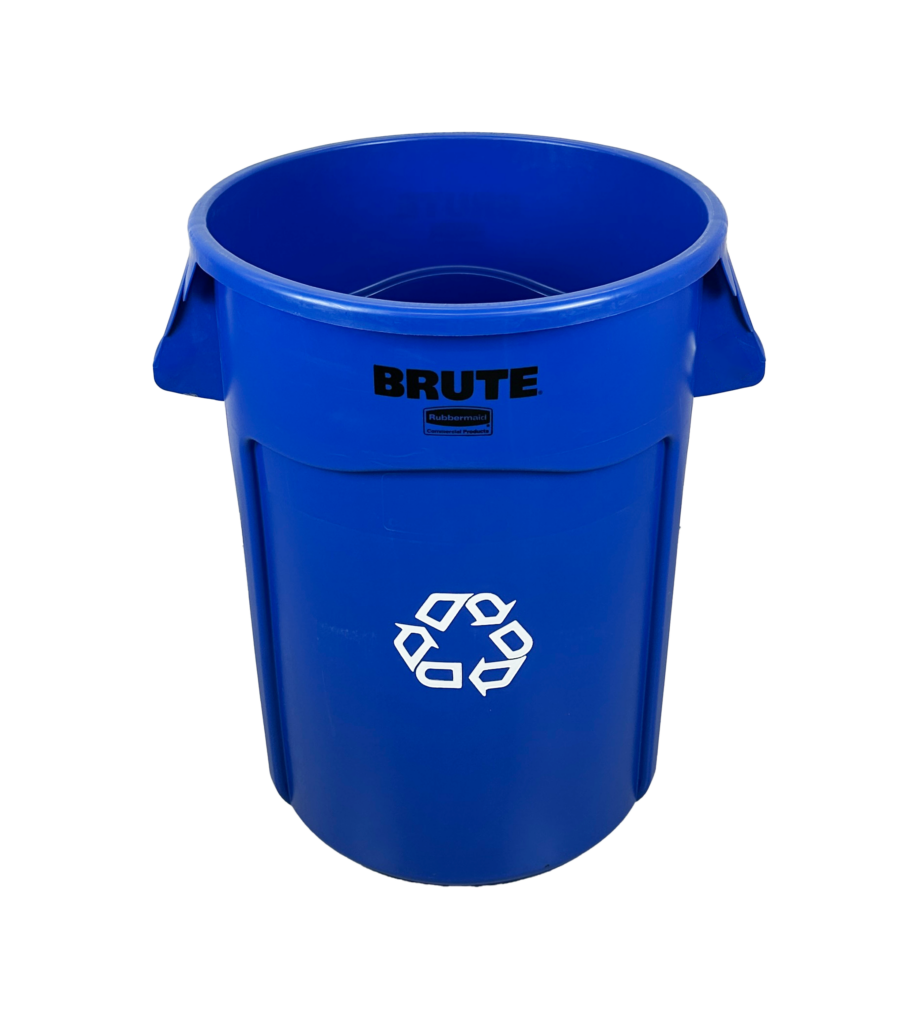 Poubelle robuste en plastique - Bleu - 121L