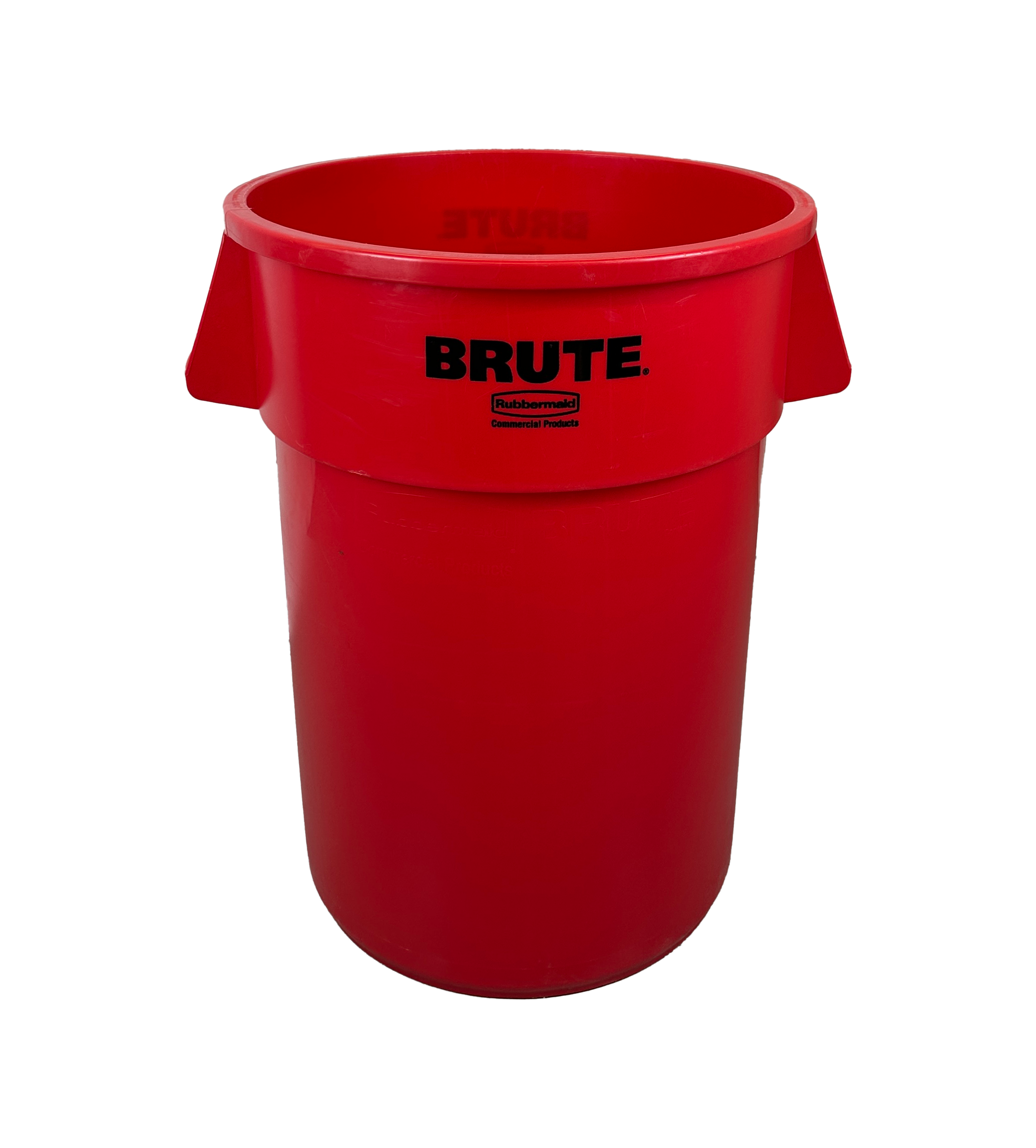 Poubelle robuste en plastique - Rouge - 121L