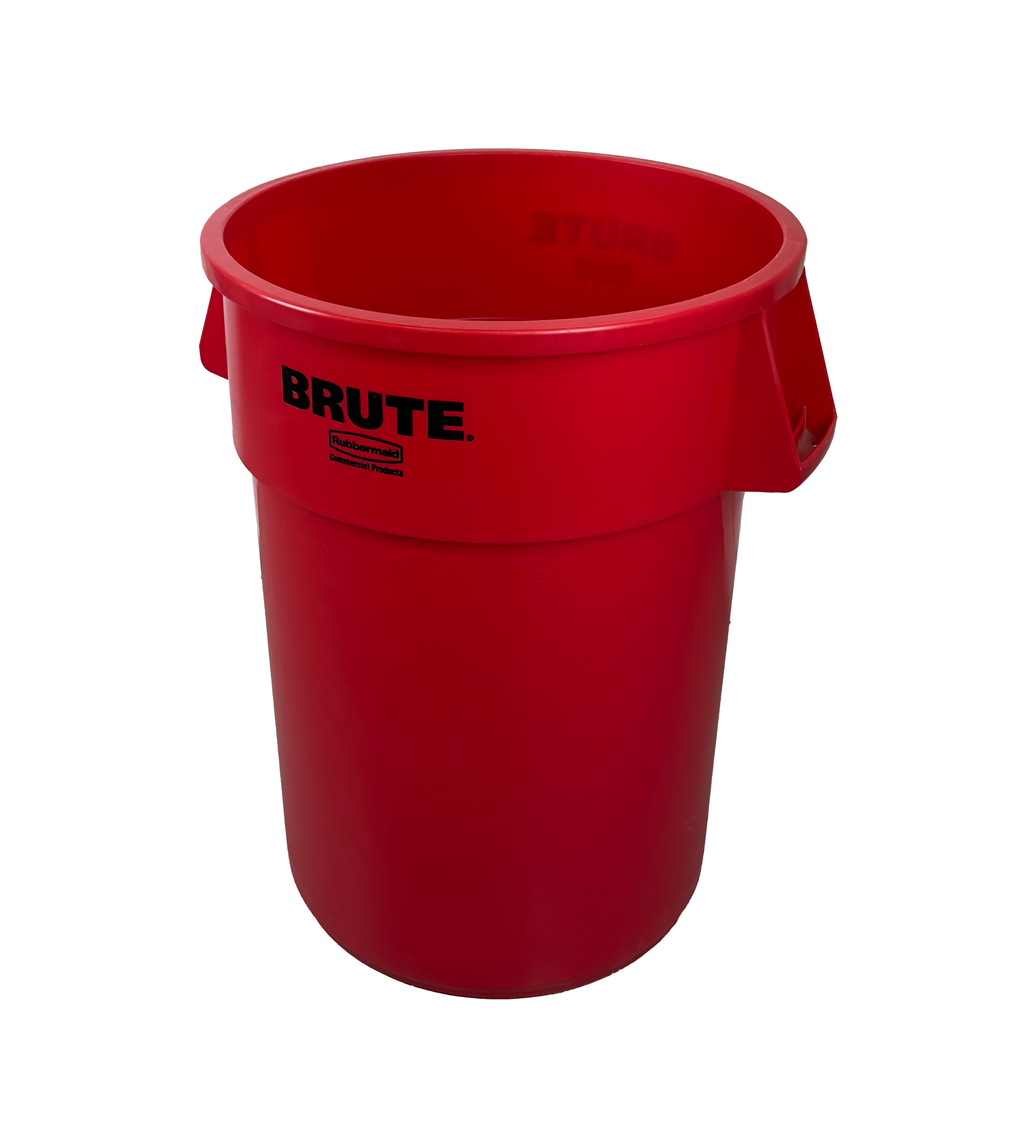 Poubelle robuste en plastique - Rouge - 121L