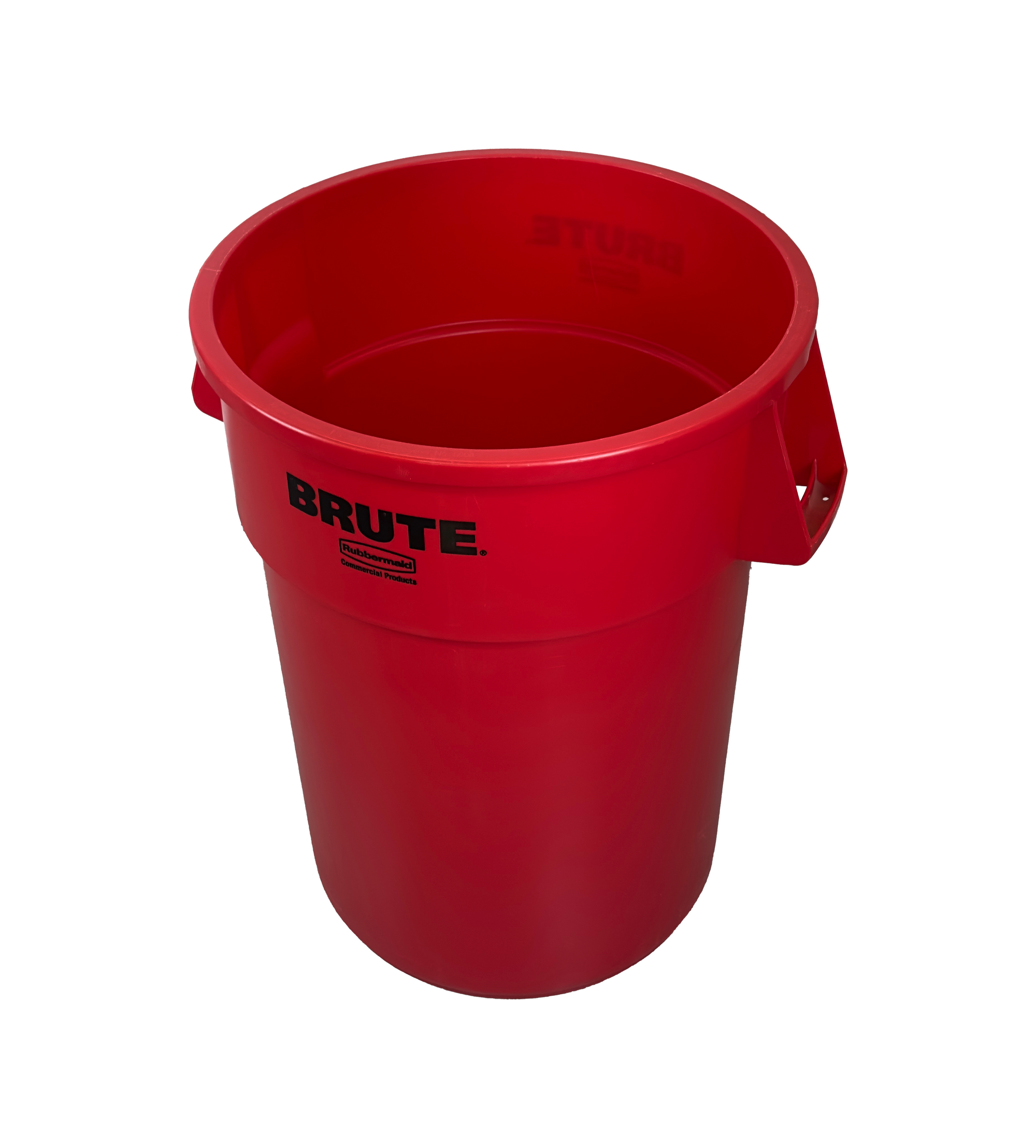 Poubelle robuste en plastique - Rouge - 121L