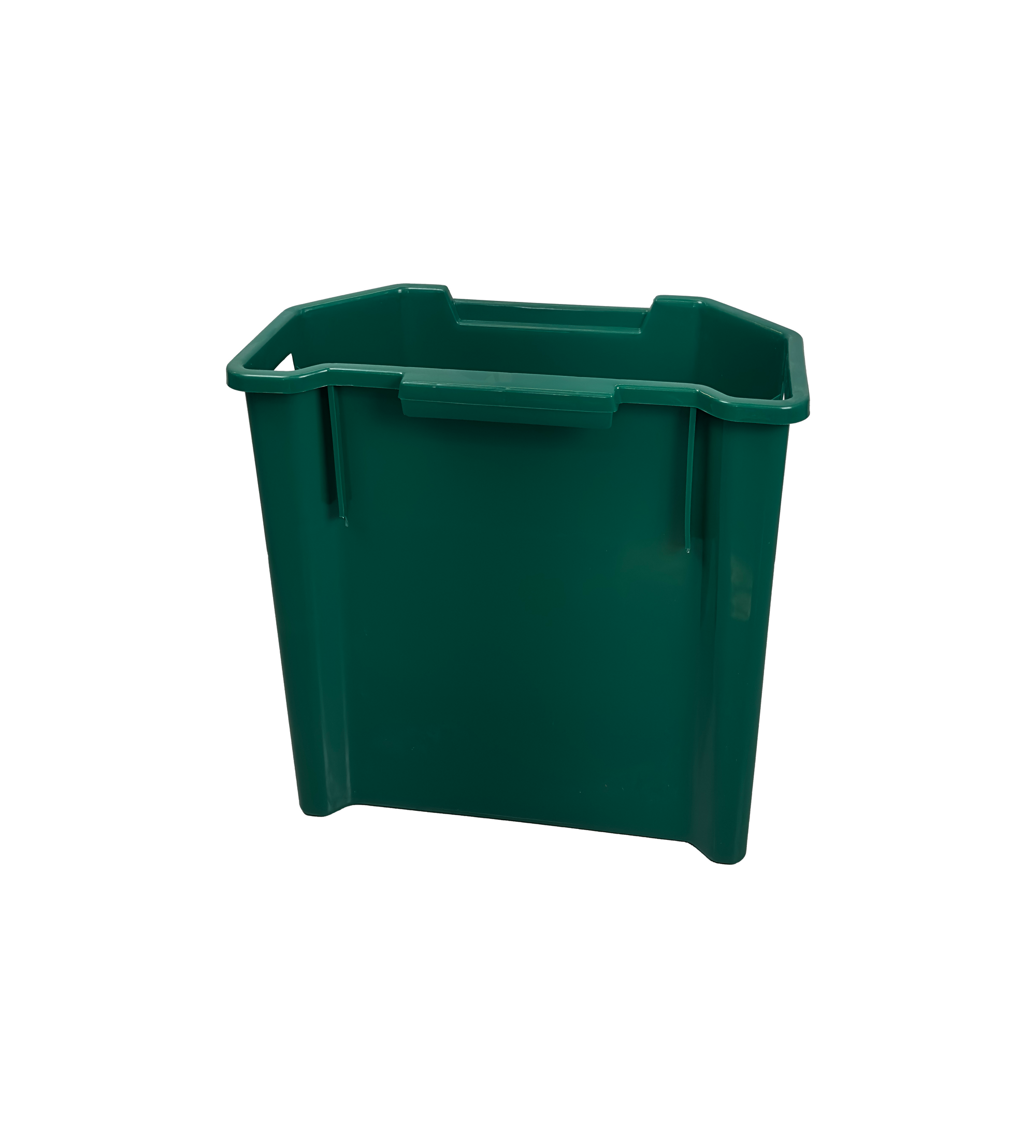 Poubelle murale en plastique HDPE - 95L - Vert