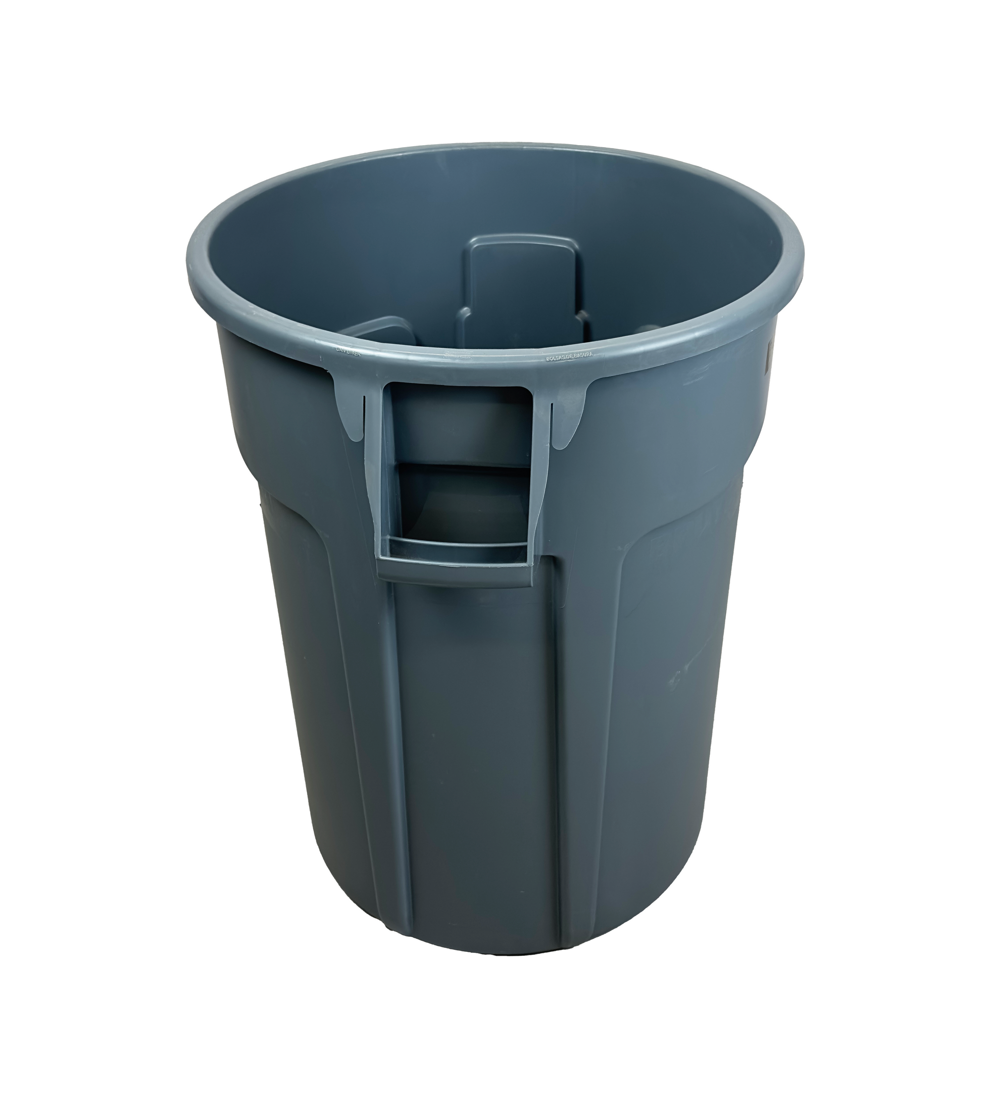 Poubelle robuste en plastique - Gris - 121L