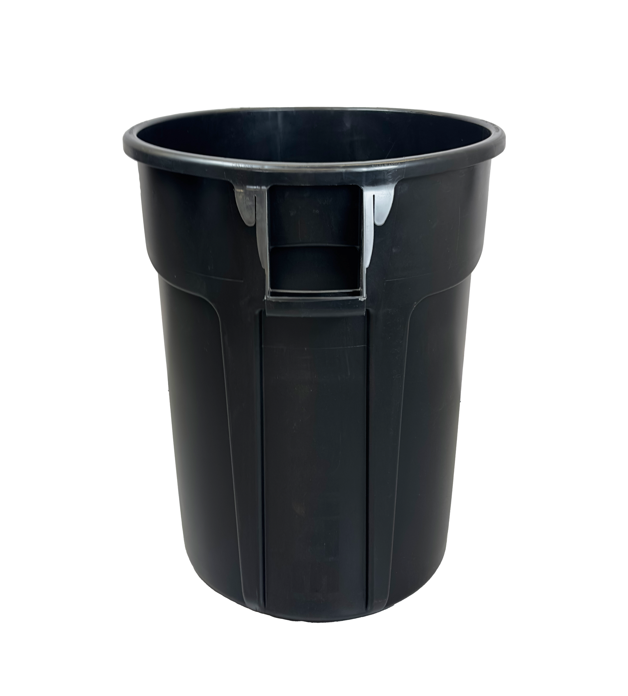 Poubelle robuste en plastique - Noir - 121L