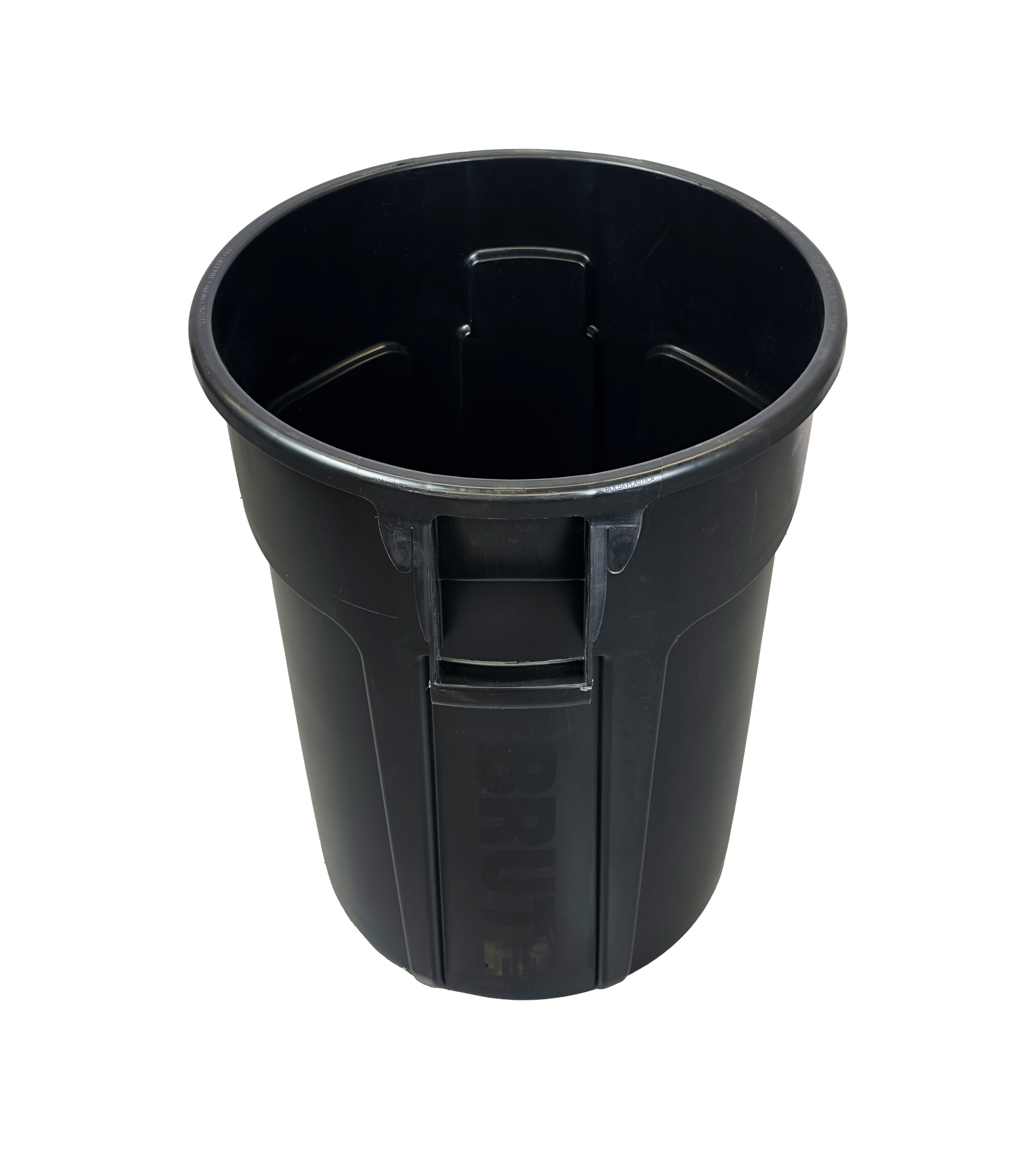 Poubelle robuste en plastique - Noir - 121L