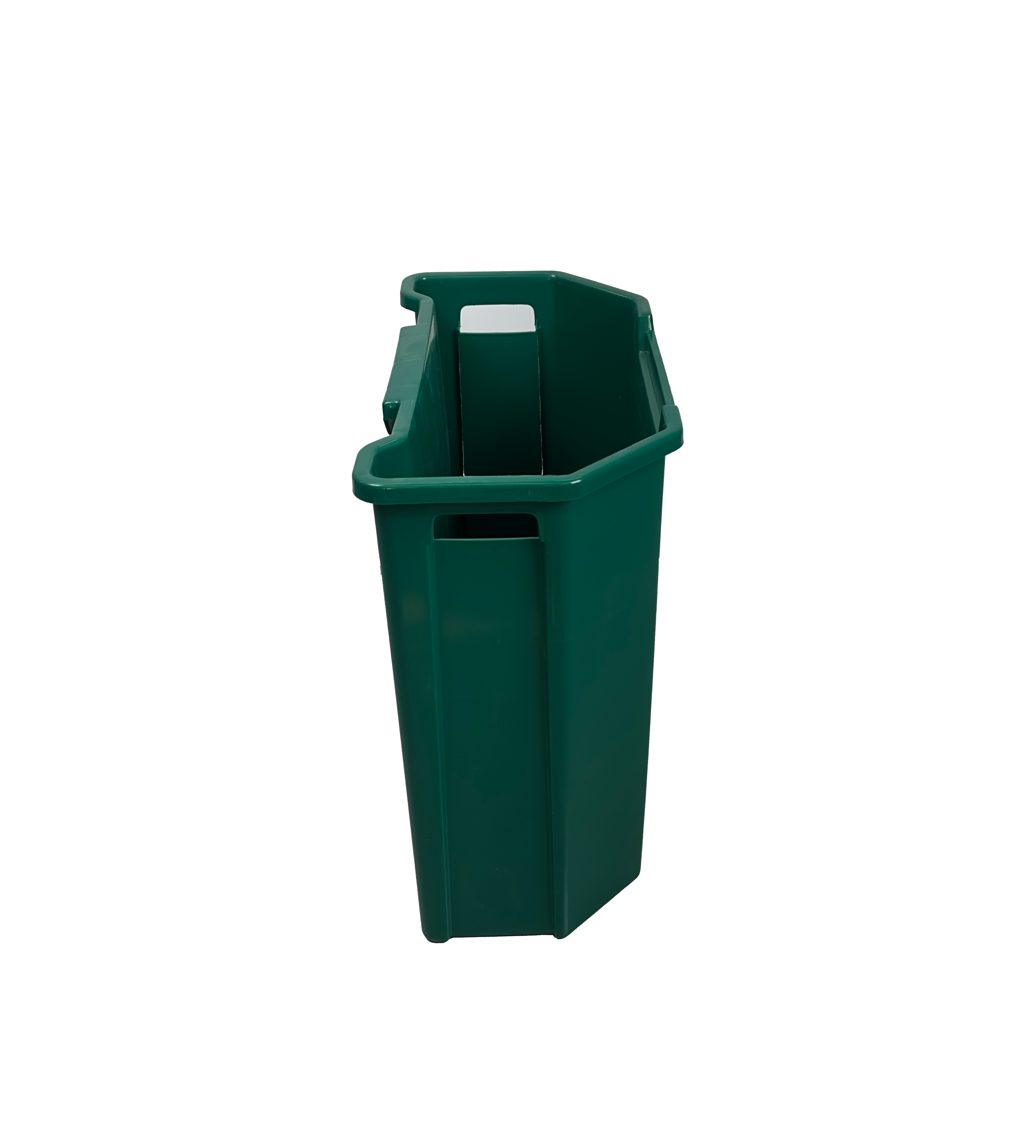 Poubelle murale en plastique HDPE - 95L - Vert