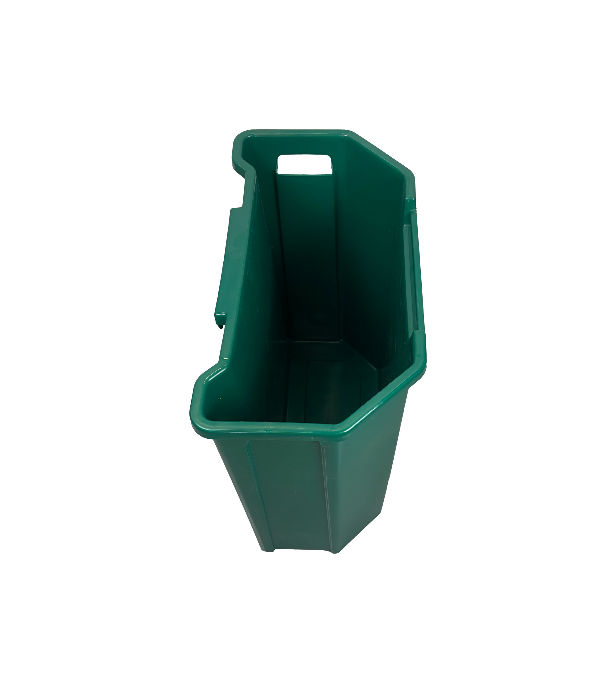 Poubelle murale en plastique HDPE - 95L - Vert